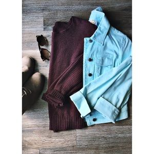 Light Mint Jean Jacket • Talbot Petite